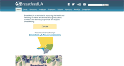 Desktop Screenshot of breastfeedla.org