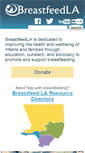 Mobile Screenshot of breastfeedla.org